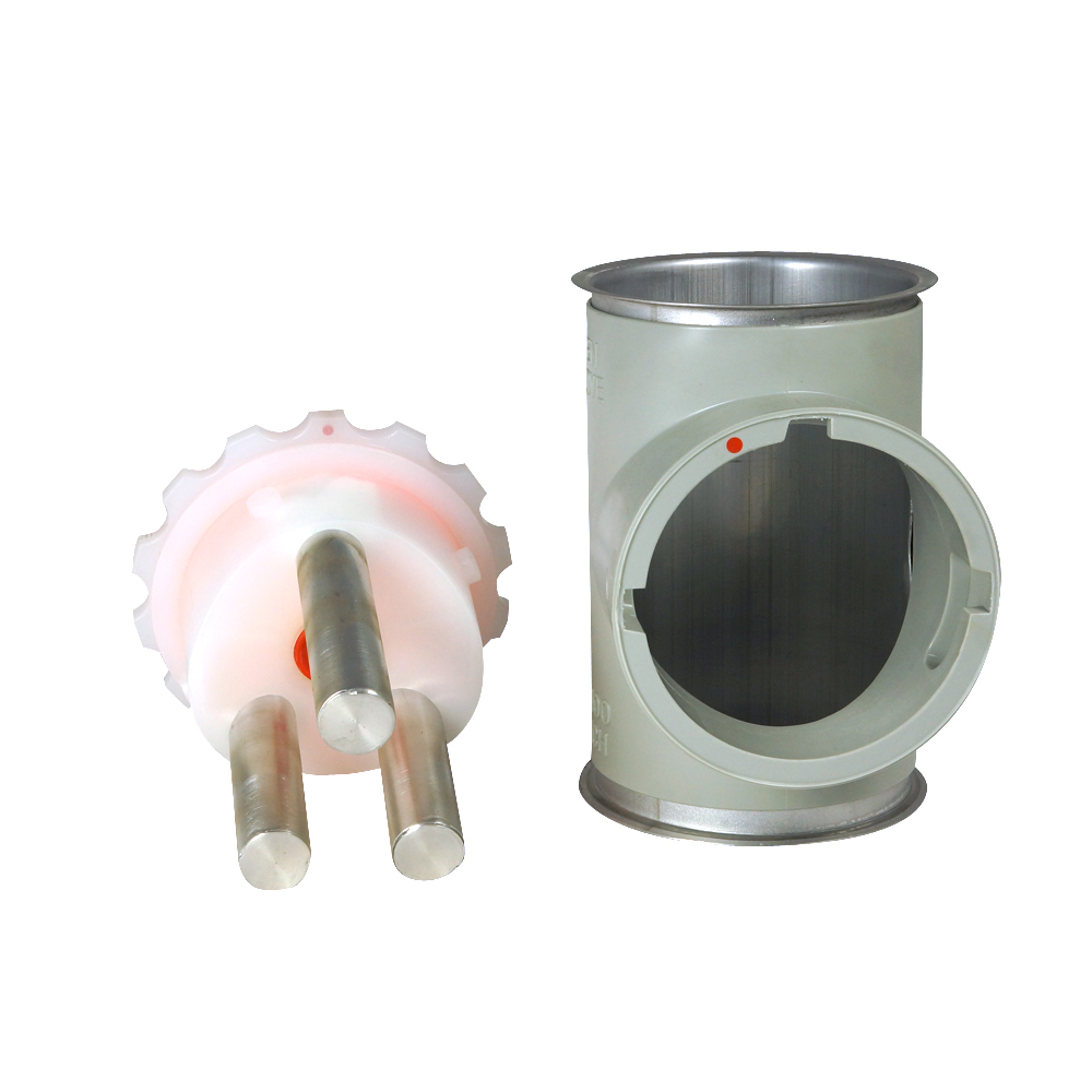 Fühlstutzen mit Neodym-Magnetrost, 100 mm Bördel Fühlstutzen mit Neodym-Magnetrost, 100 mm Bördel