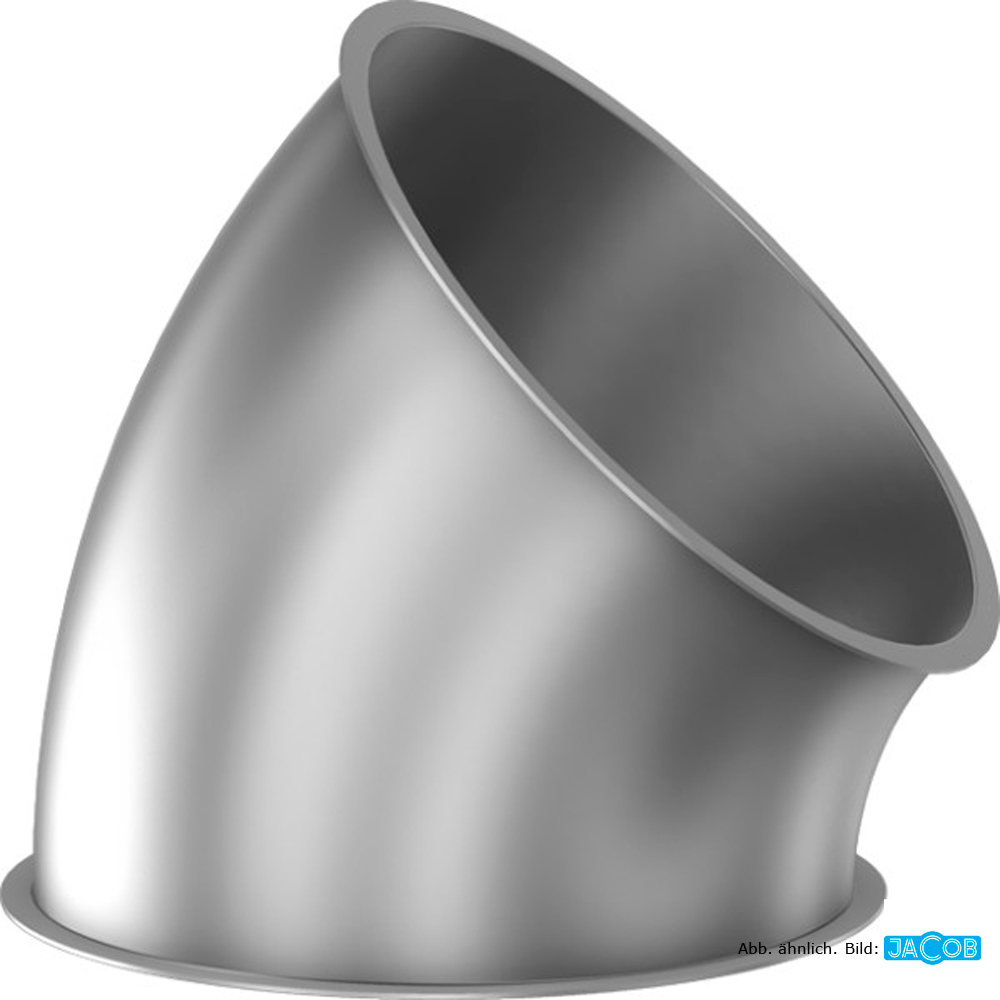 Rohr Segment 45 Grad D=300 mm, 1,5 mm V2A Rohr Segment 45 Grad D=300 mm, 1,5 mm V2A