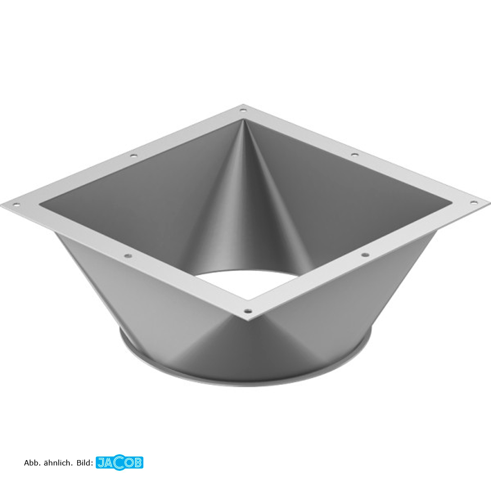 Übergangsstück gerade, D=200, 3 mm grundiert