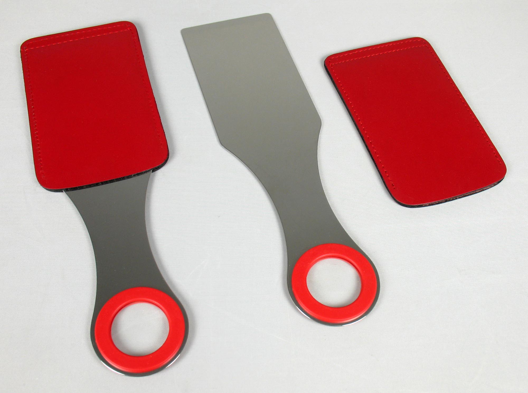 Mehlspachtel verchromt, mit Lupe Mehlspachtel verchromt, mit Lupe